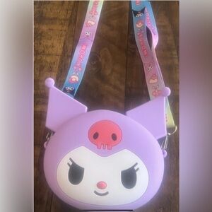 Kuromi 3D Silicone Crossbody Bag with Adjustable Strap Handbag